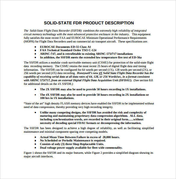 Example-of-Product-Description-Template